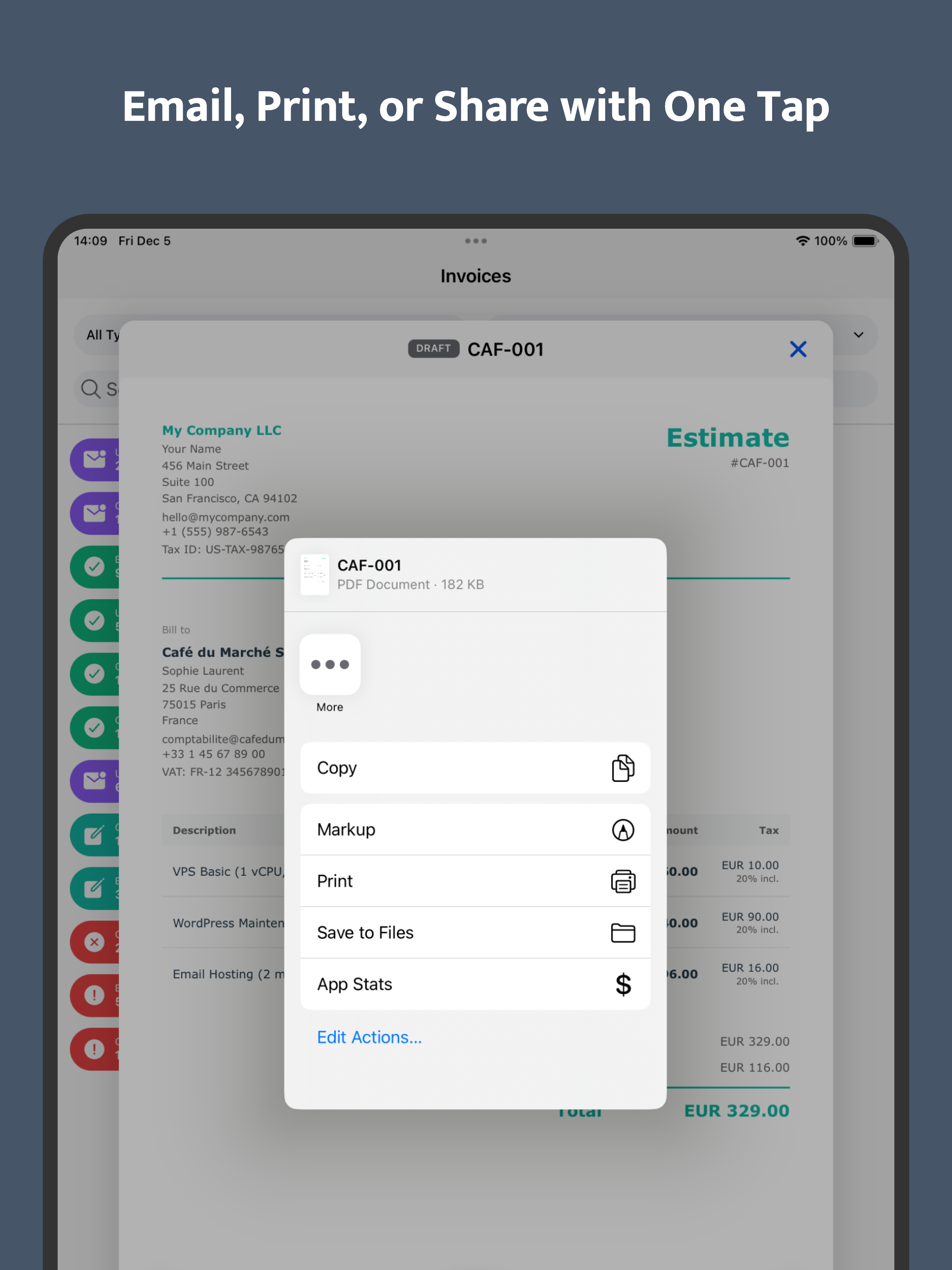 Invoice Maker & PDF Estimates screenshot 13