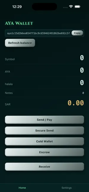 AYA Wallet screenshot 2