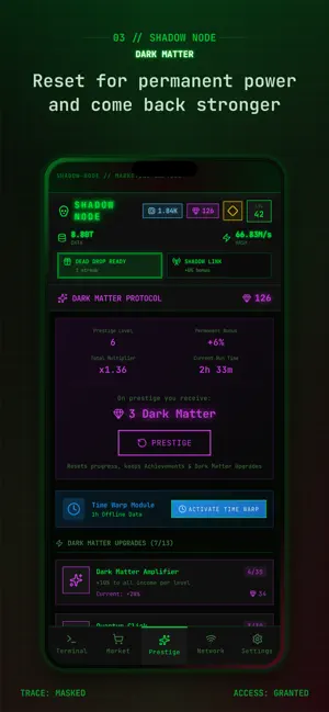 Shadow Node: Idle Hacker screenshot 3