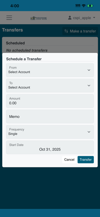 Westside State Bank Mobile Screenshot 3 of 6