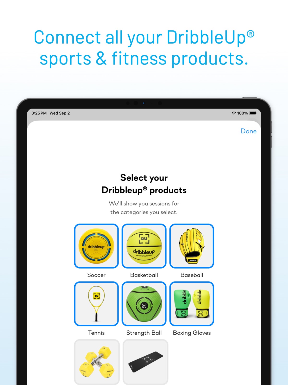 Dribbleup - Sports & Fitness ipad screenshot 2