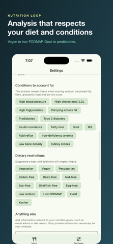 Nutrition Loop: Meal Coach Screenshot 5 of 7
