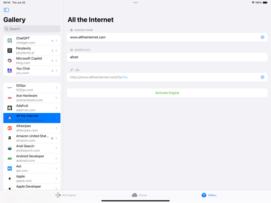 xSearch for Safari iPad app afbeelding 2