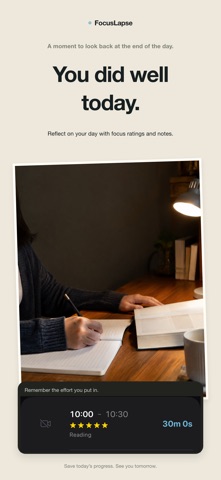 FocusLapse - Study Time Lapse Screenshot 3 of 5