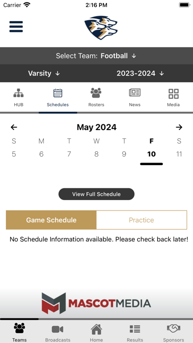 Whitefield Academy Athletics Screenshot