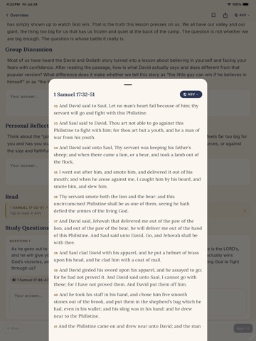 Examine the Scriptures iPad screenshot