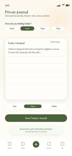 My Fitness Journal Coach screenshot 3