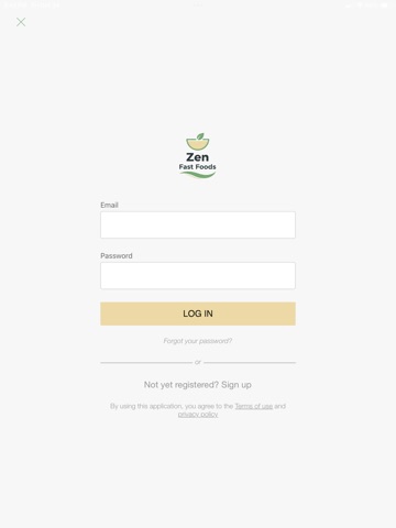 Zen Fast Foods iPad screenshot