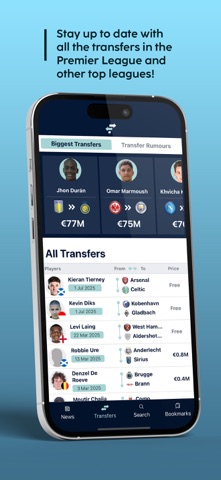 FootballTransfers screenshot