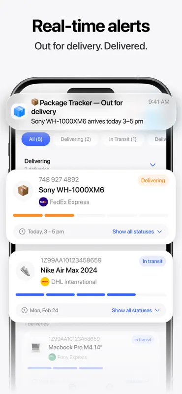 Package Tracker: Parcels screenshot 3 of 6