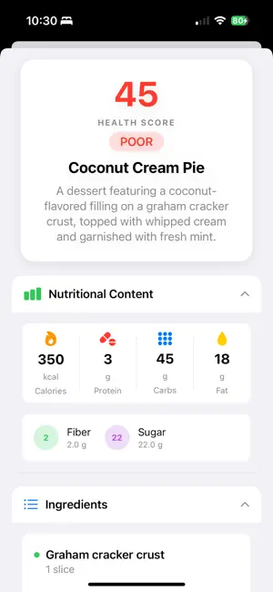 Calory: Food Counter & Tracker screenshot 3