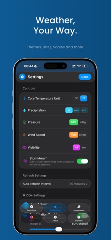 Dual Degrees – C° & F° Weather screenshot