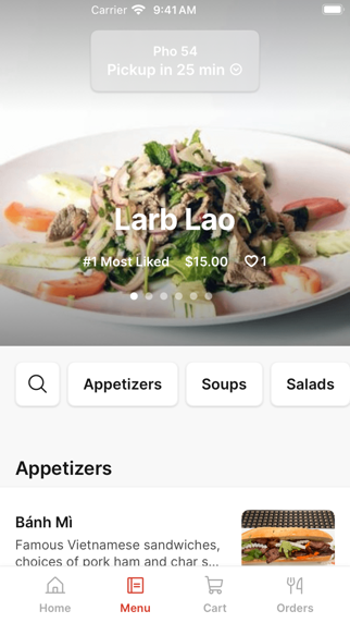 Pho 54 iPhone screenshot 2 - Food & Drink app