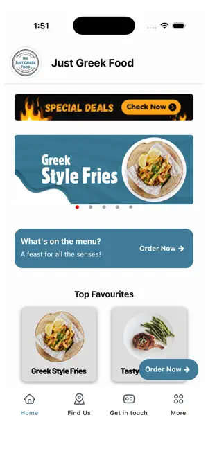 Just Greek Food screenshot 1