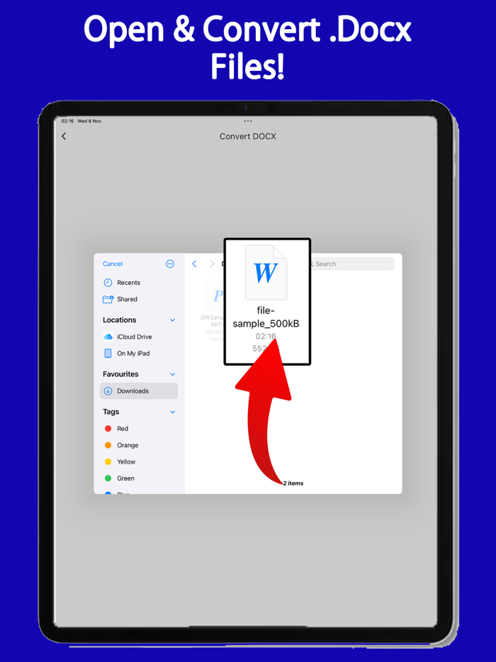 DOCX Reader To PDF Converter