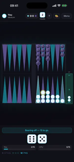 Neon Backgammon screenshot 3