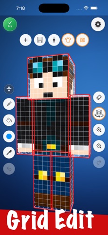 Easy 3D Skin Editor for MCPE iPhone screenshot