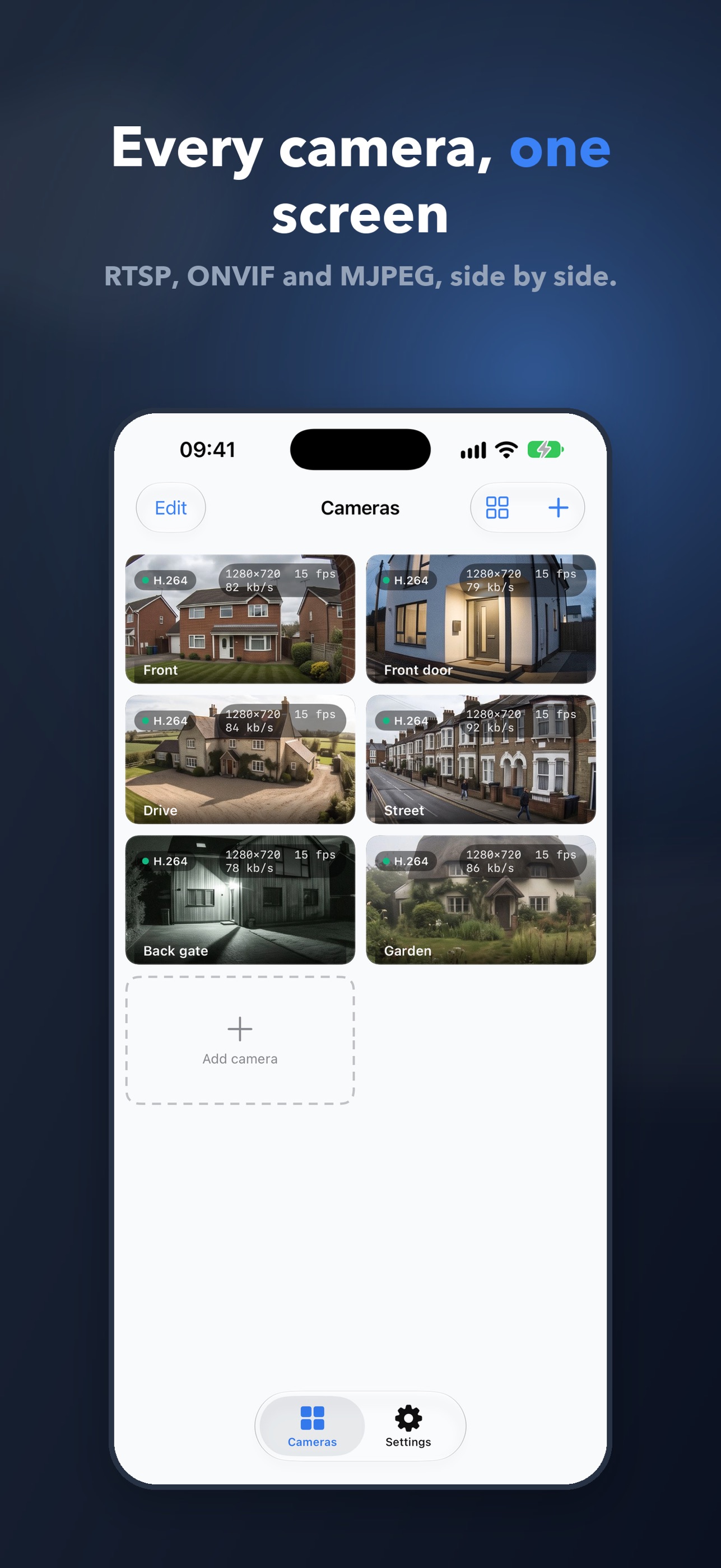 Screenshot 1 of Cam View: IP Camera Viewer
