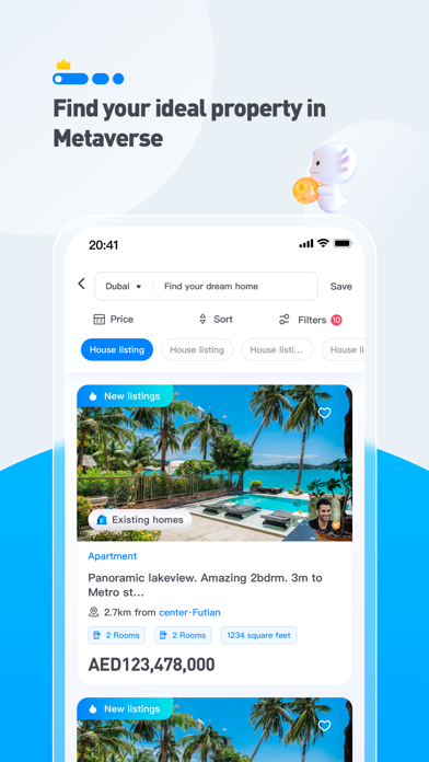 MetaHomes Real Estate Portal Screenshot