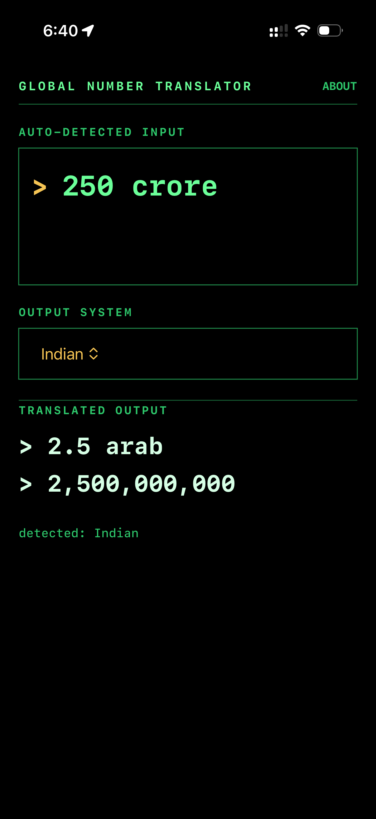 GNT - Global Number Translator screenshot 4