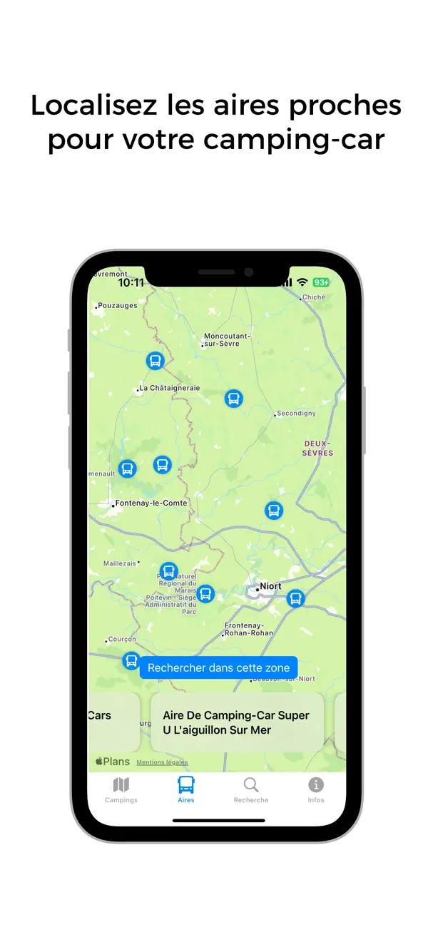 Screenshot #3 pour Campings & Aires France