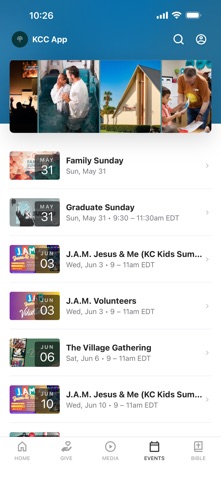 Kissimmee Christian App iPhone screenshot