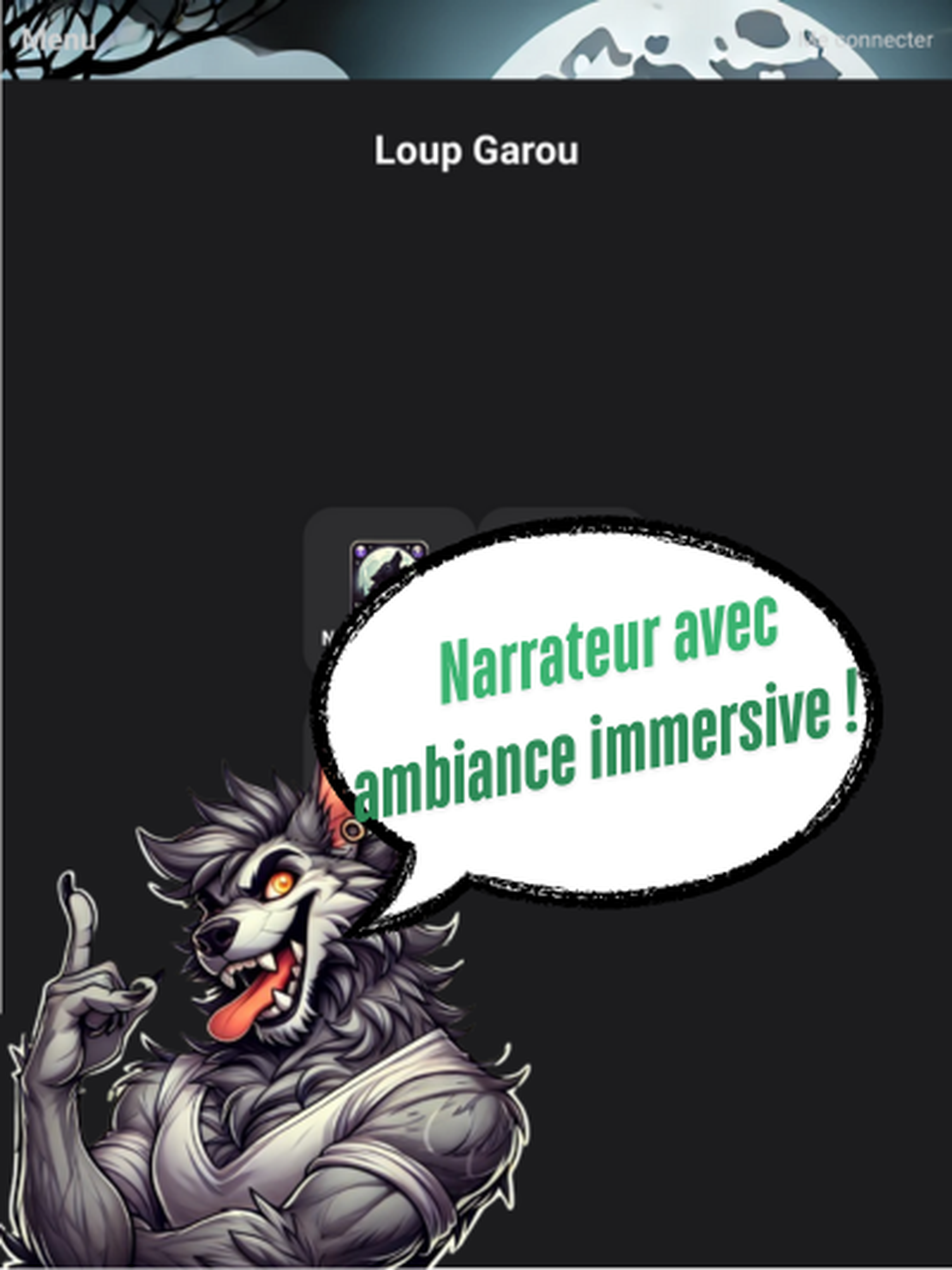 Loup garou sans carte