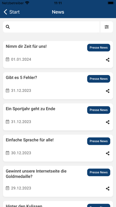 BSG Neckarsulm e.V. Screenshot