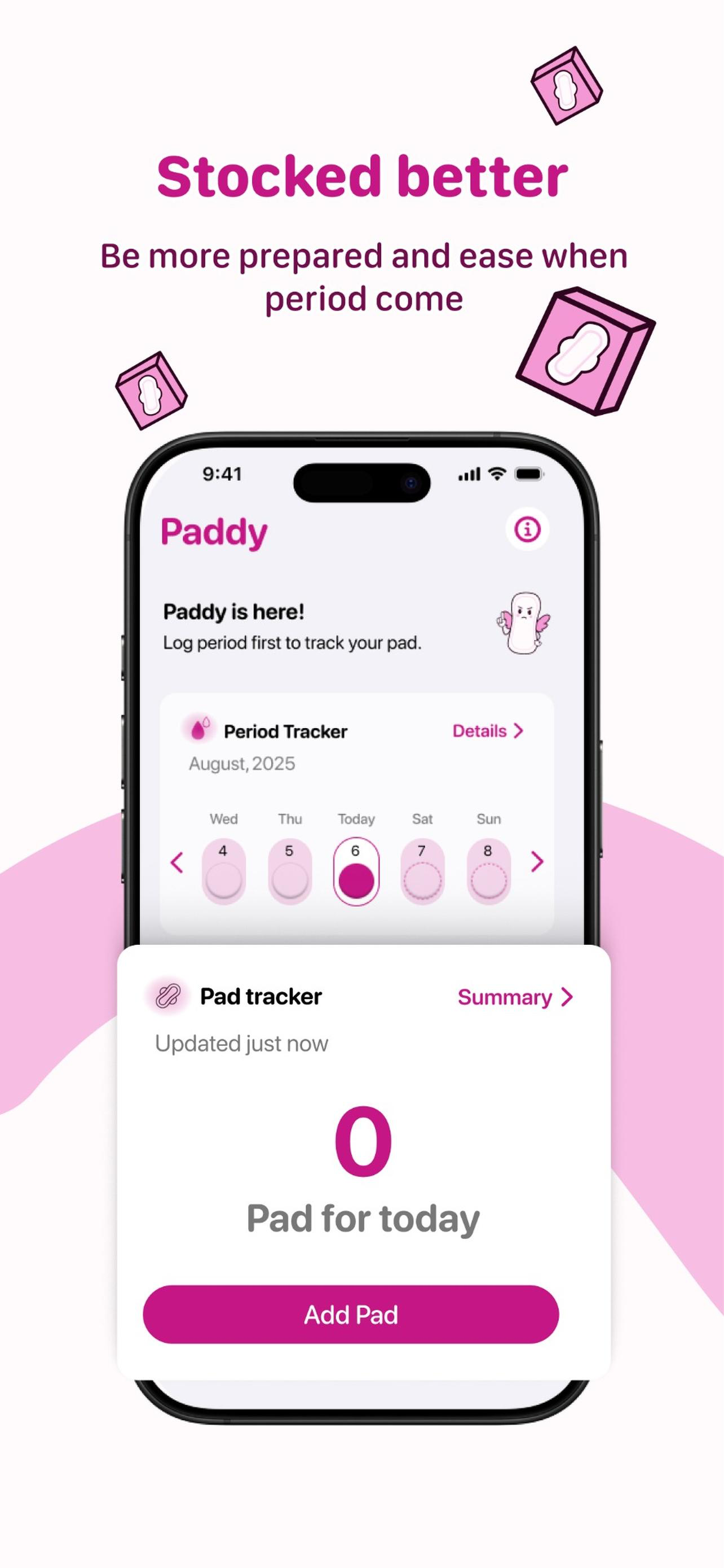 Paddy: Period & Pads Tracker