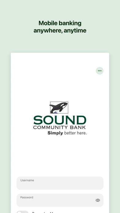 Sound Community Bank Mobile iPhone screenshot 1 - Finance app