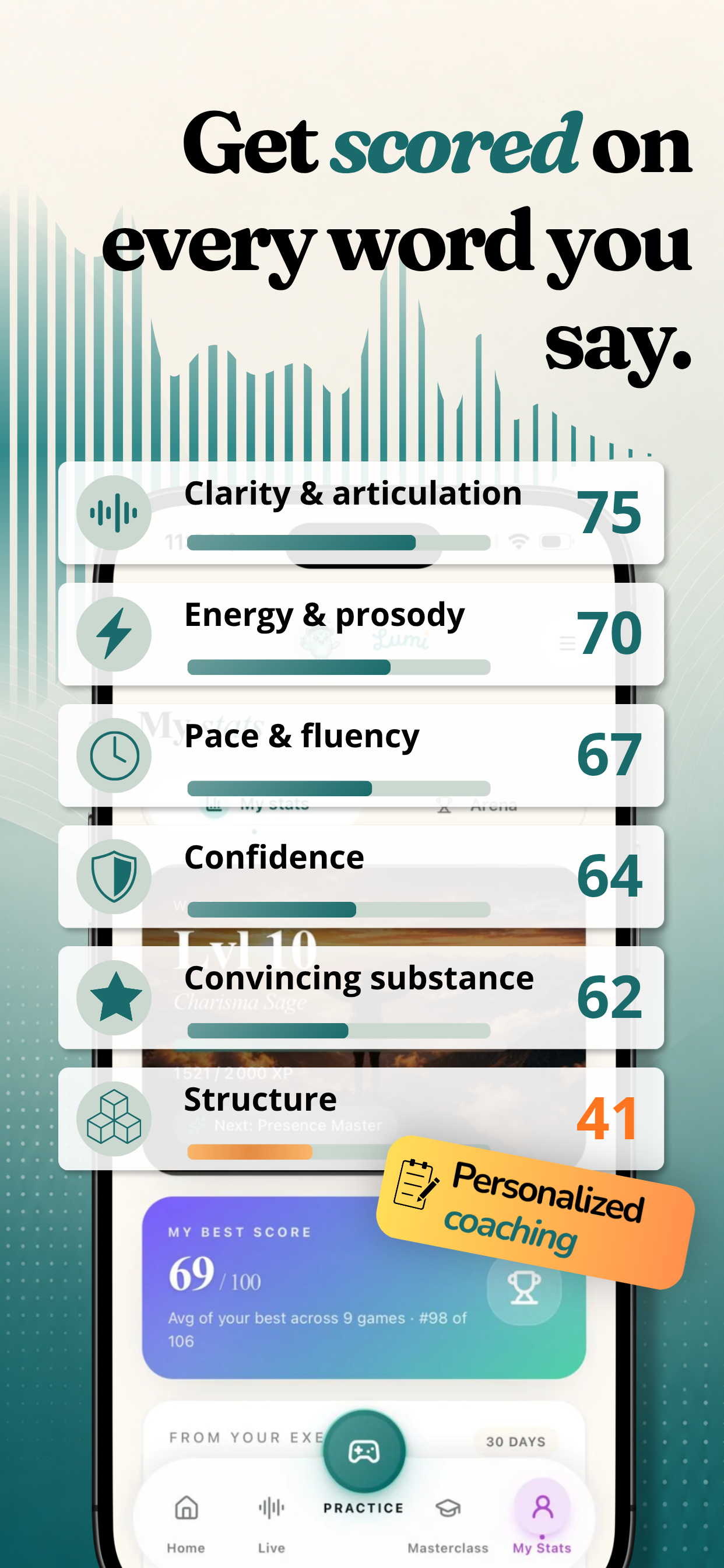 Lumi: your AI Speaking Coach screenshot 2