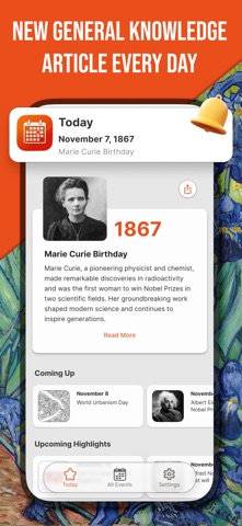 Today in History: Factorium iPhone screenshot