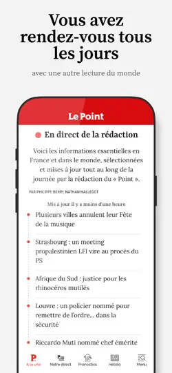 Capture d'écran de Le Point | Actualités & Info sur iPhone 4