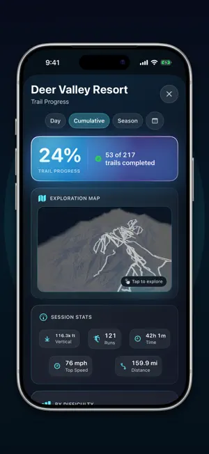 Alpinac Ski: Mountain Tracker screenshot 1