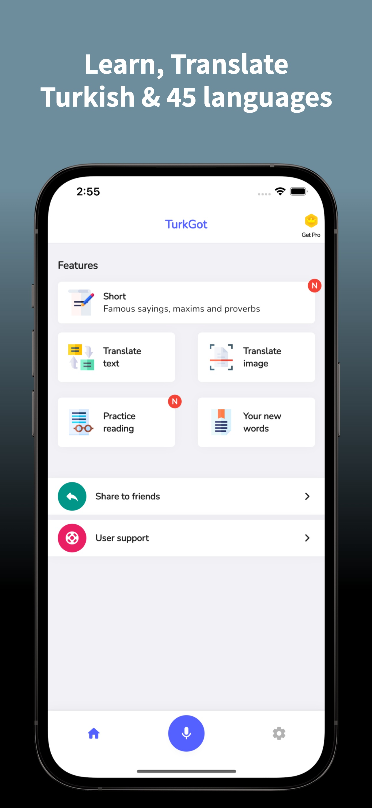 Turkish Translator & Learn 45+