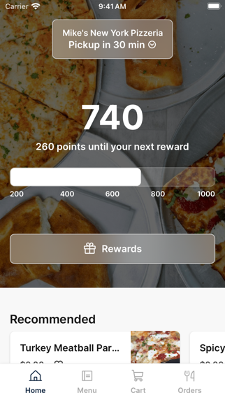 Mike's New York Pizzeria iPhone screenshot 1 - Food & Drink app