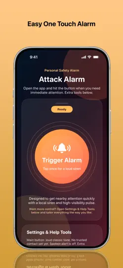 Capture d'écran de Attack Alarm sur iPhone 1