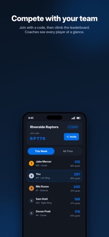 Pucktracker screenshot