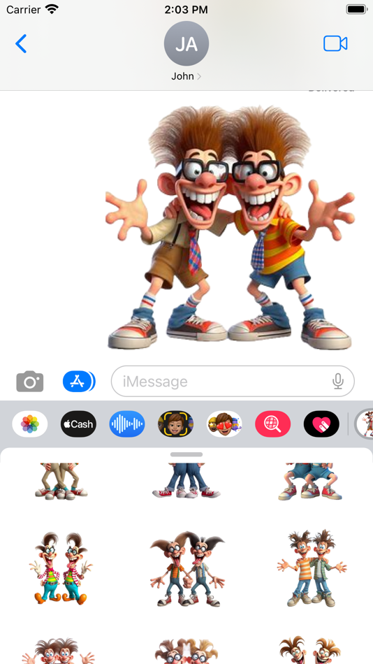 #5. Goofy Twin Stickers (iOS) Podle: Paul Scott