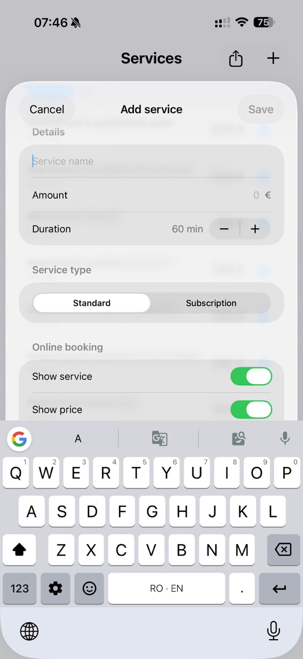iPhone screenshot