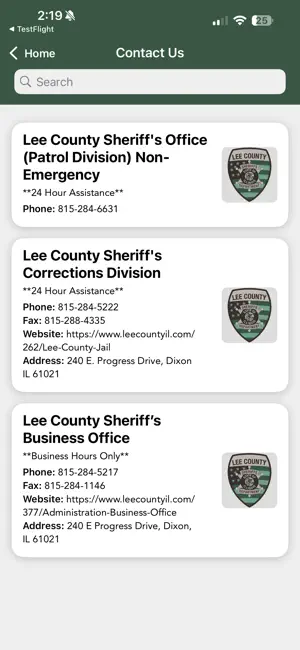 Lee County Sheriff Illinois screenshot 2