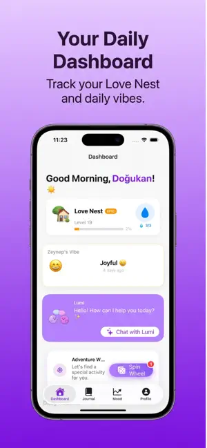 Lumi: Couple & Mood Tracker screenshot 2