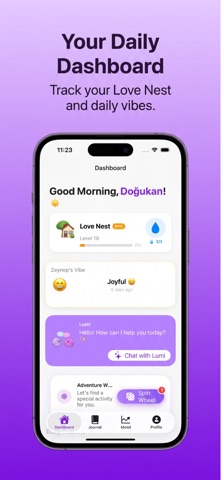 Lumi: Couple & Mood Tracker screenshot