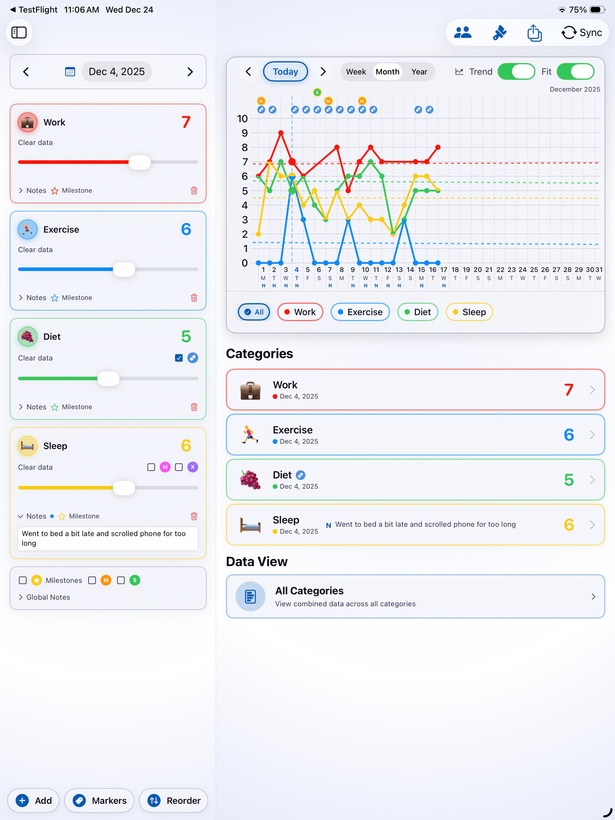 LikertLogger screenshot 10