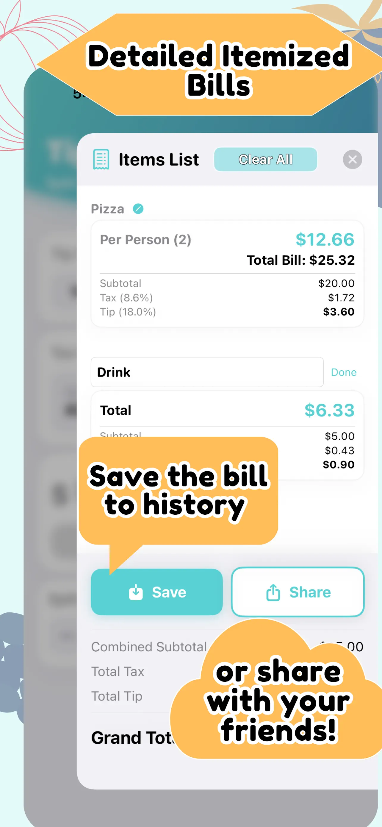 #3. Tip Calculator: Tax & Split (iOS) By: MomentumWorks Technology LLC