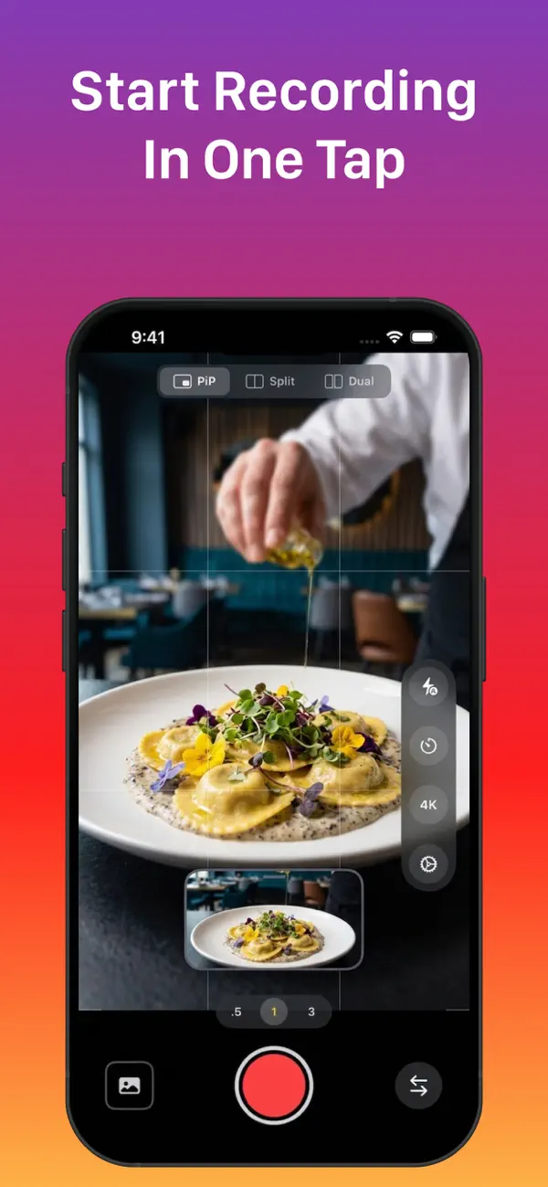 Screenshot #3 pour Dual Camera Recorder