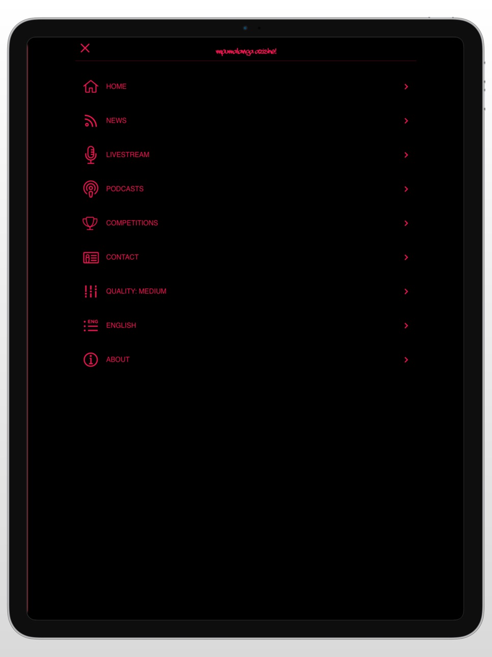 iPad screenshot