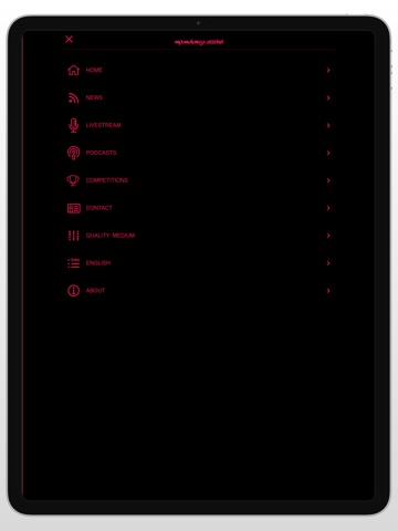 RISE fm iPad screenshot
