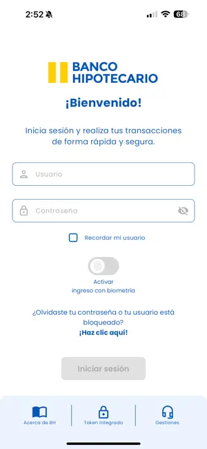 App Móvil BH screenshot 2