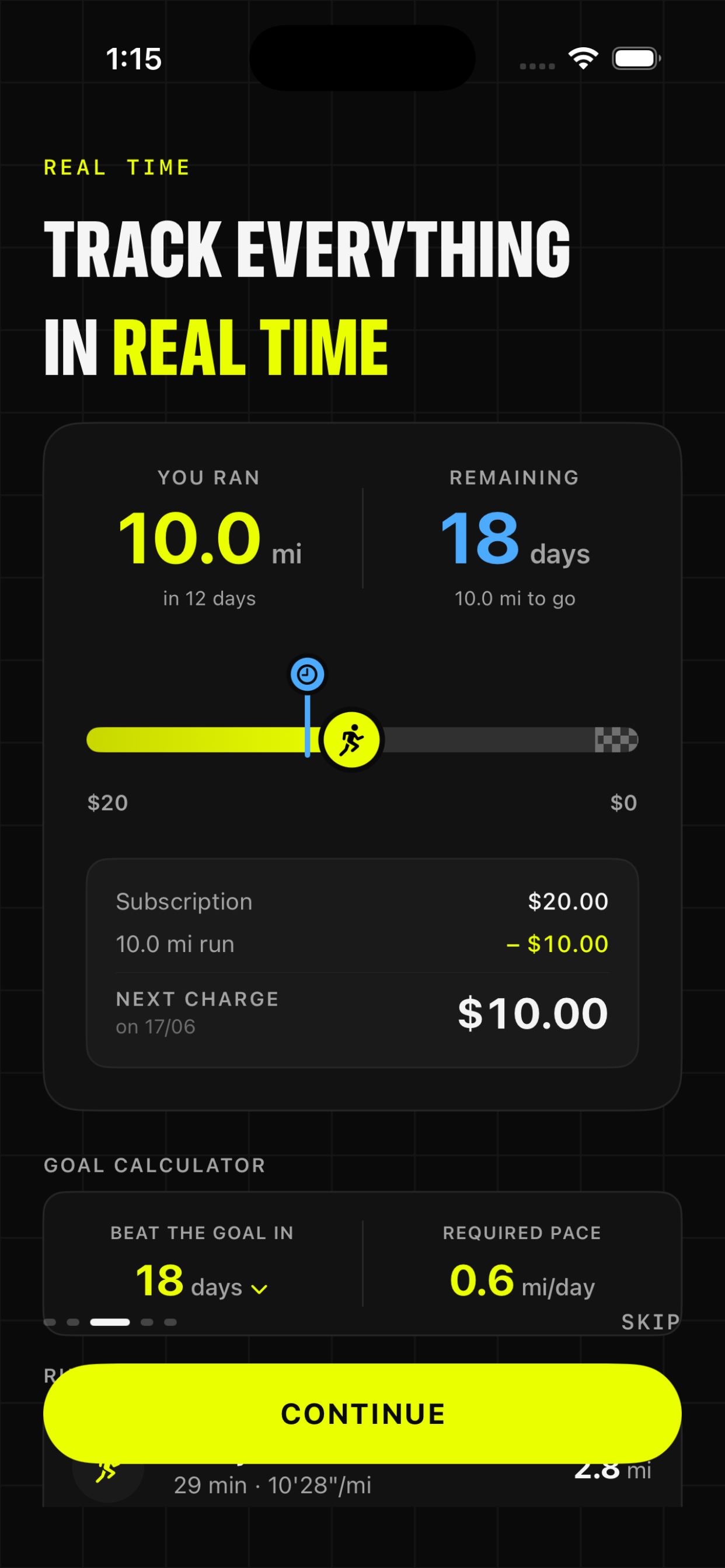Run or Pay: Fitness screenshot 3